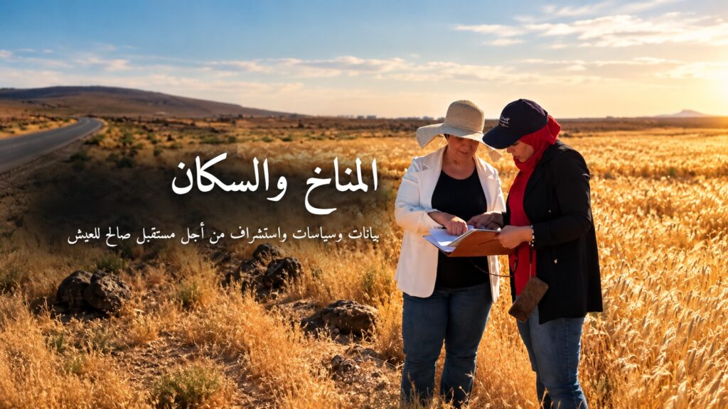 باحثون ميدانيون يوثّقون تحديات المناخ والسكان في بيئة جافة